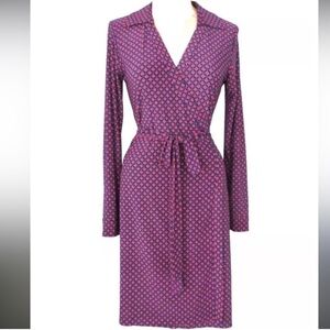 Tommy Hilfiger blue and red wrap dress